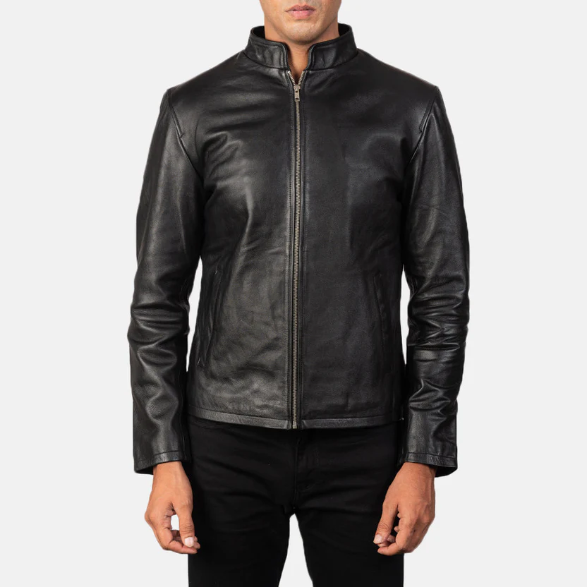 Alex Leather Biker Jacket - Image 4