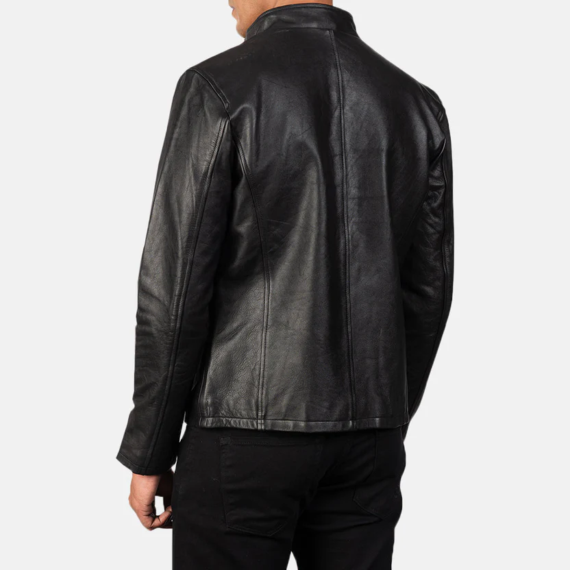 Alex Leather Biker Jacket - Image 5