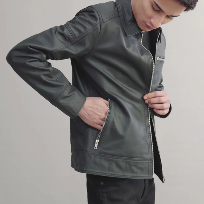 Lavendard Classic Biker Jacket - Image 6