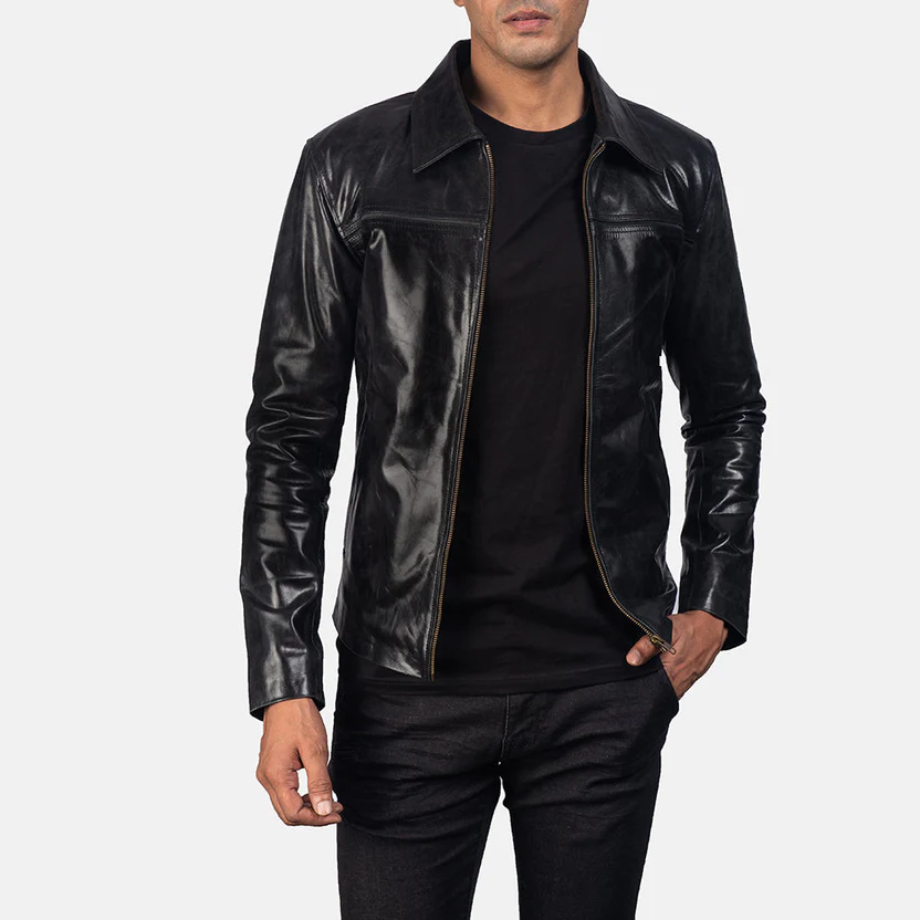 Urban Crest Leather Jacket - Image 11