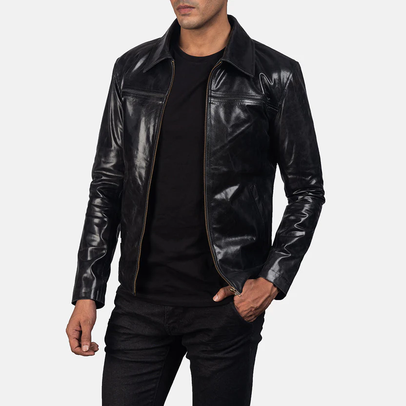 Urban Crest Leather Jacket - Image 8