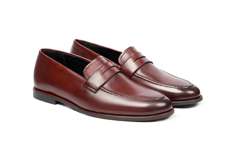 Alvero Refined Leather Loafer Shoes