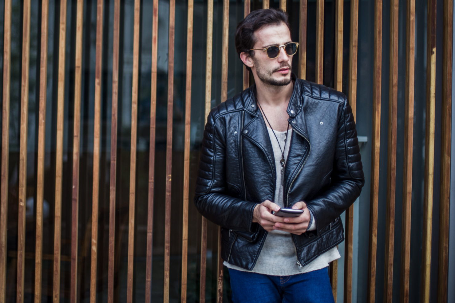 What to Wear with a Leather Jacket for Men in UK?