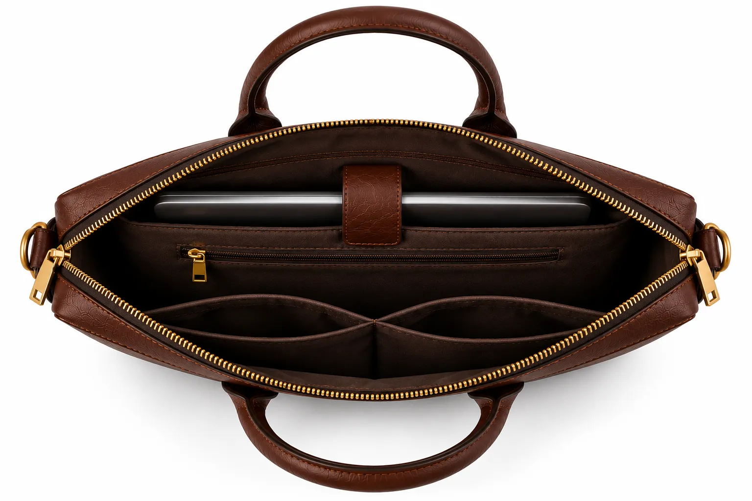 Bravello Leather Briefcase - Image 3