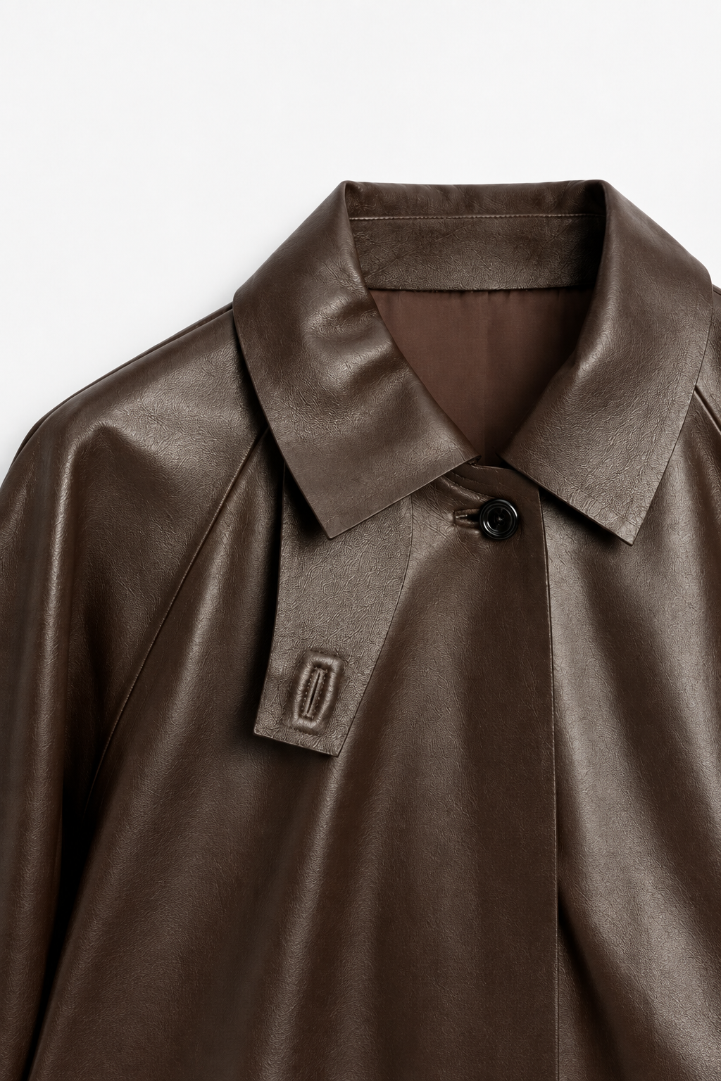 Long sheepskin trench coat - Image 6