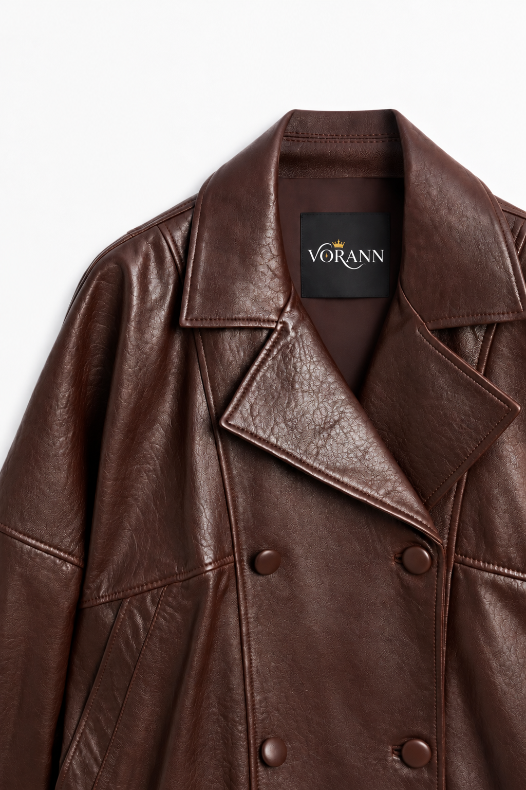 Leather Bomber Jacket For Women | Double Breasted - Image 7