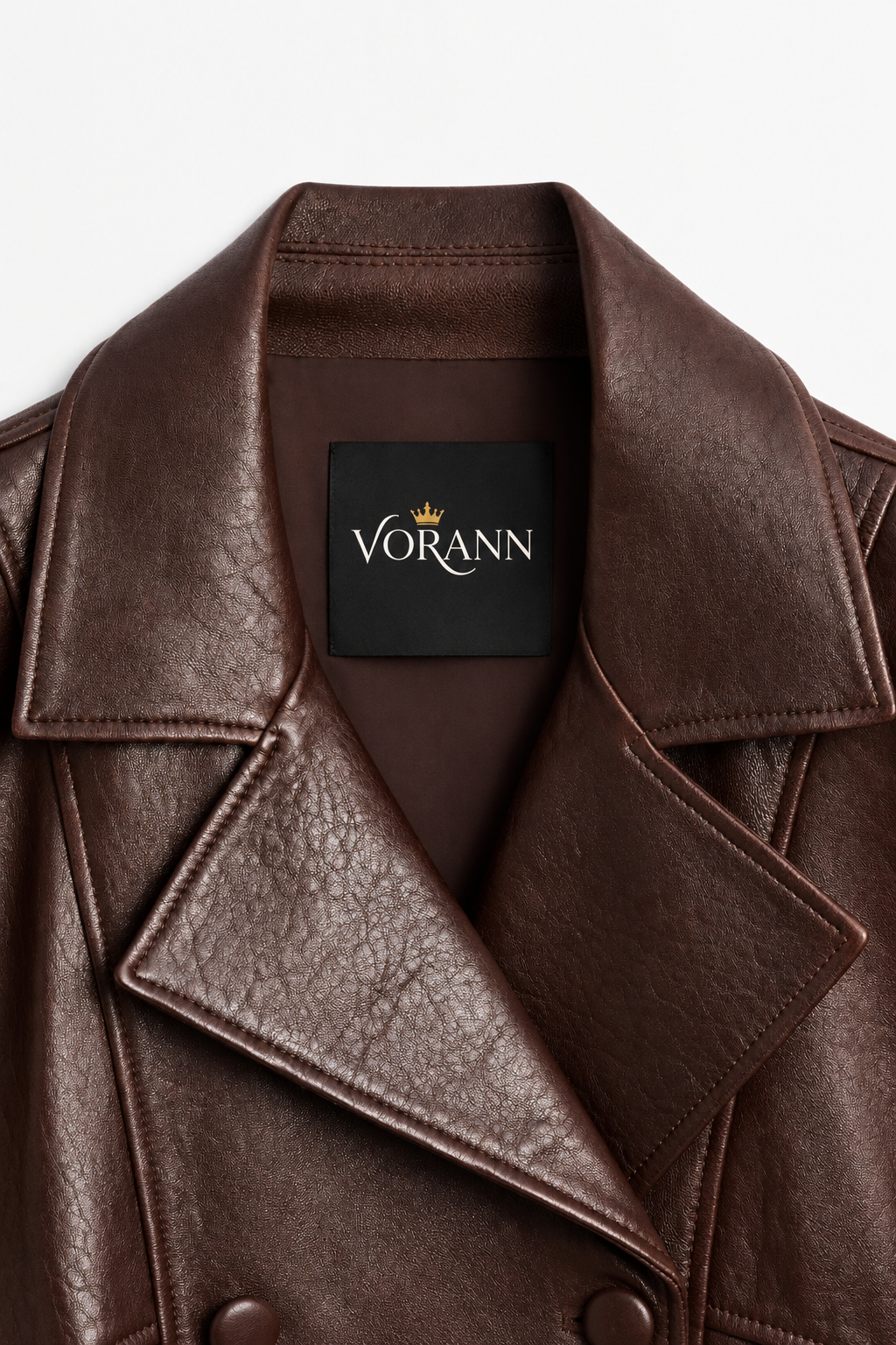Leather Bomber Jacket For Women | Double Breasted - Image 8